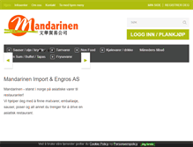 Tablet Screenshot of mandarinen.no